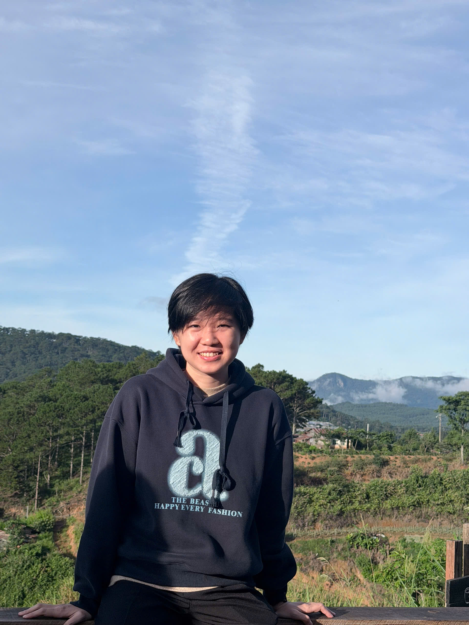 Nguyen Ngoc Kim outdoors in Da Lat